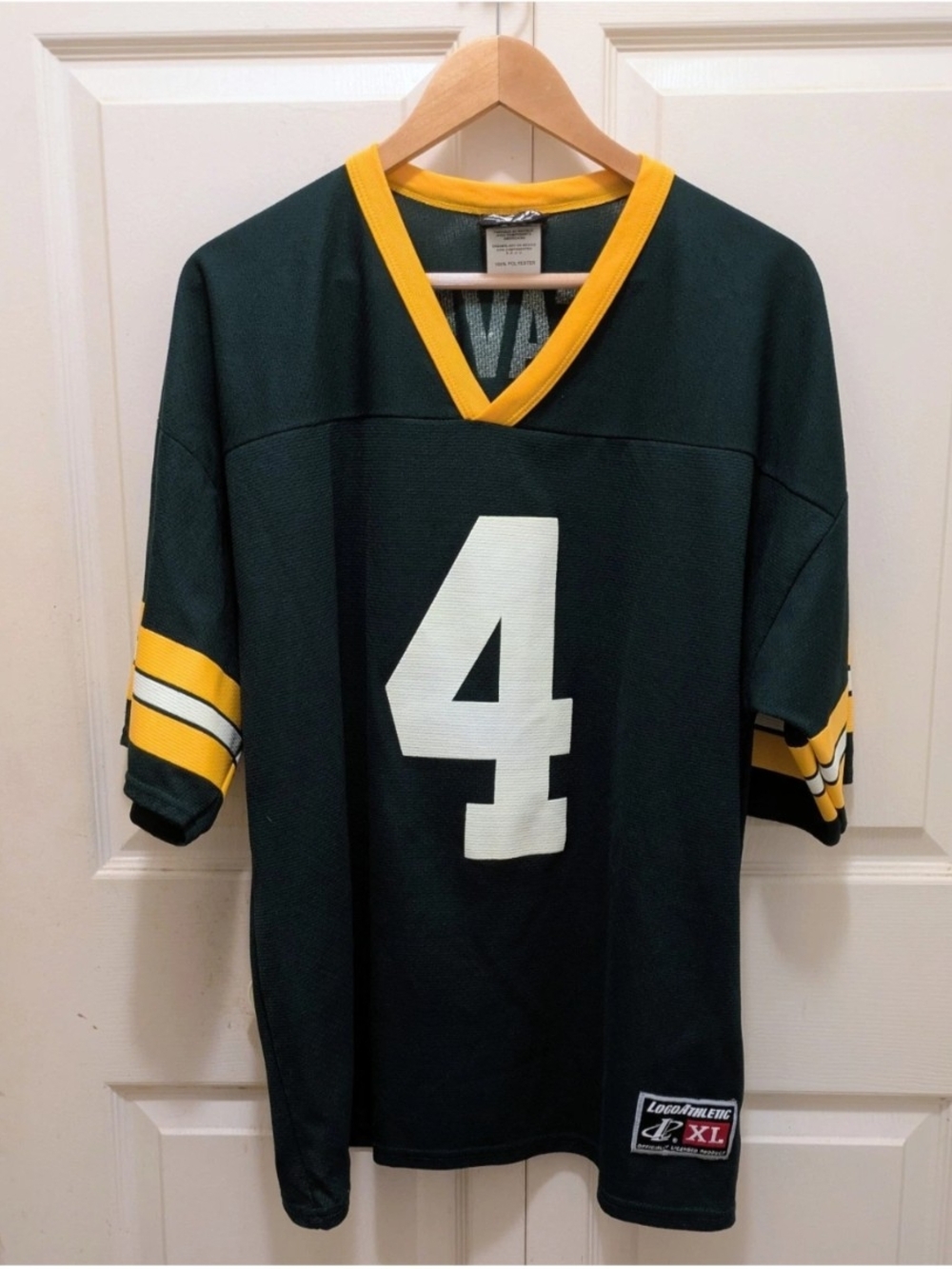Vtg Green Bay Packers #4 Brett Favre Jersey LogoAthletic Size XL